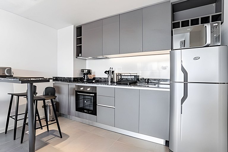 Moderno Studio con Gran Vista