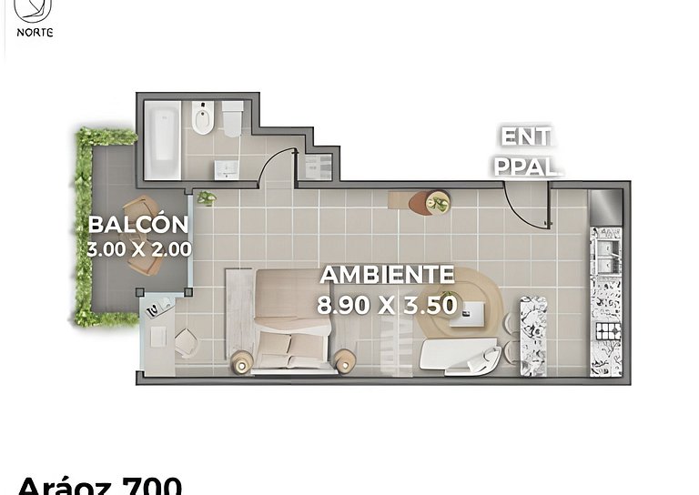 Perfecto Studio Super Ubicación