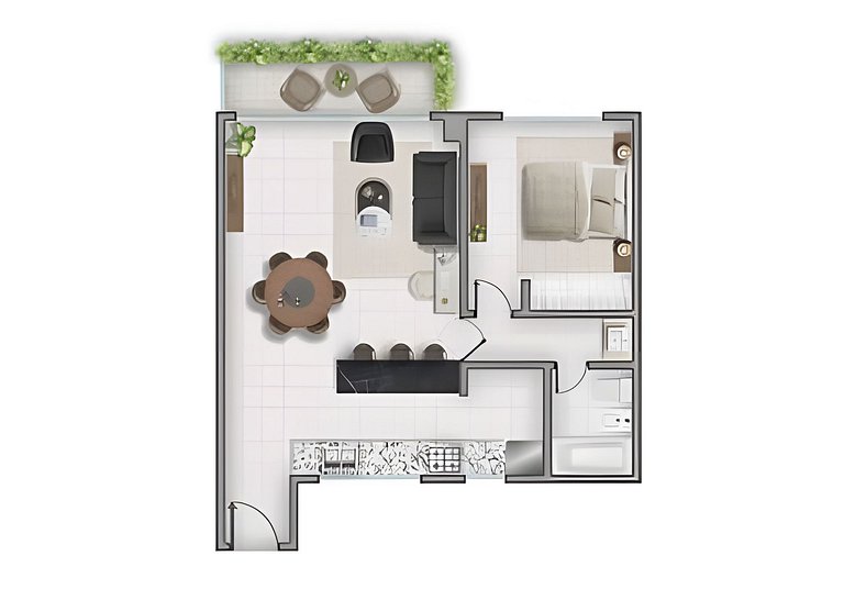 Nuevo y Espacioso con Escritorio Palermo Hollywood