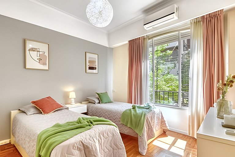 Apartamento Familiar de 3 Habitaciones en Recoleta
