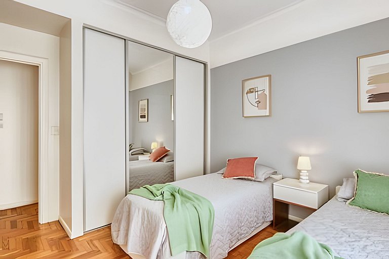 Apartamento Familiar de 3 Habitaciones en Recoleta