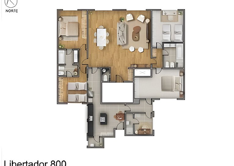 Amplio y Céntrico en Av. Libertador Ideal Familias