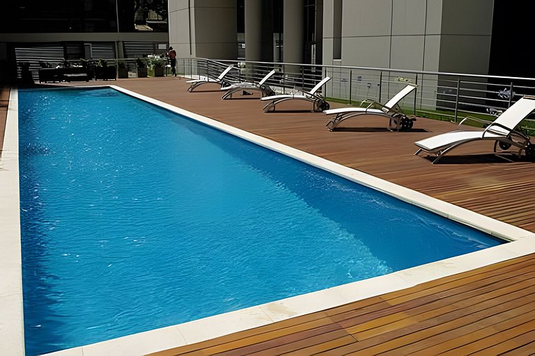 Espectacular Studio con Super Vistas, Piscina, Gym