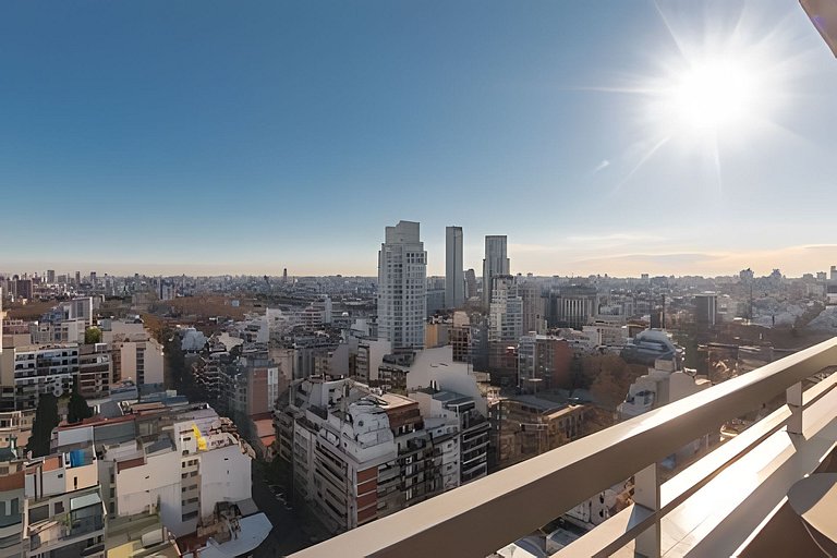 Espectacular Studio con Super Vistas, Piscina, Gym