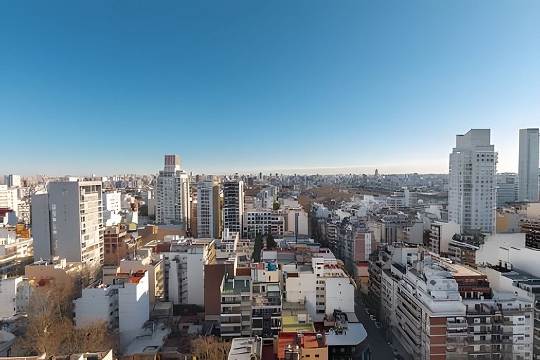 Espectacular Studio con Super Vistas, Piscina, Gym