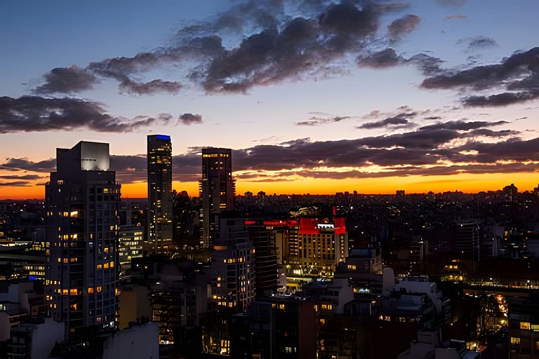 Espectacular Studio con Super Vistas, Piscina, Gym