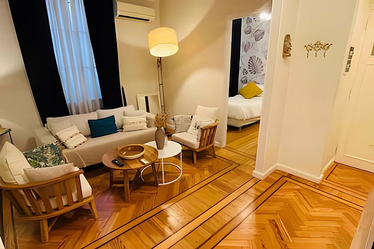 Cómodo y Familiar Estilo Francés Cerca de Parques