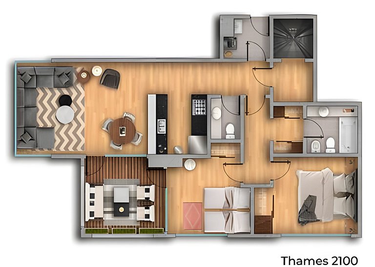 Increíble con Piscina Climatizada, Gym y Jacuzzi