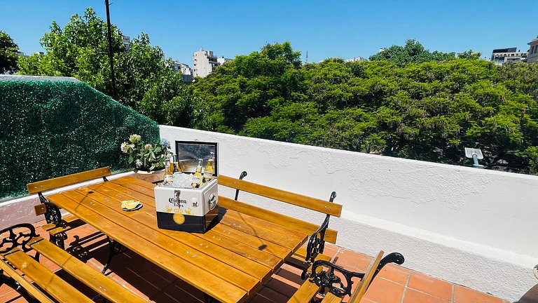 Ideal Familias con Terraza Privada, BBQ y Jacuzzi!