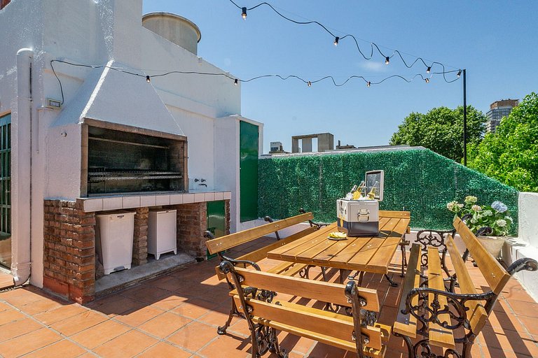 Ideal Familias con Terraza Privada, BBQ y Jacuzzi!