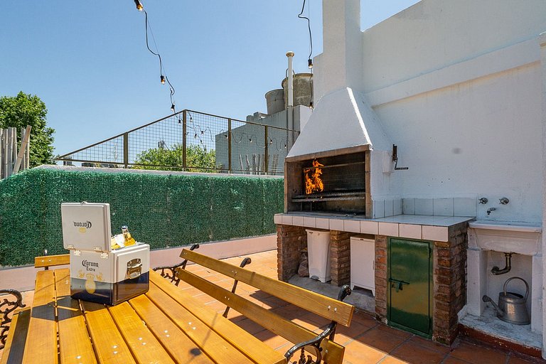 Ideal Familias con Terraza Privada, BBQ y Jacuzzi!
