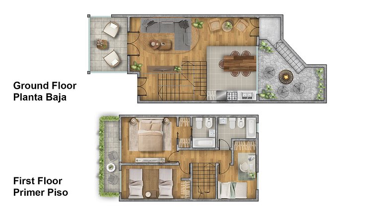 Ideal Familias con Terraza Privada, BBQ y Jacuzzi!