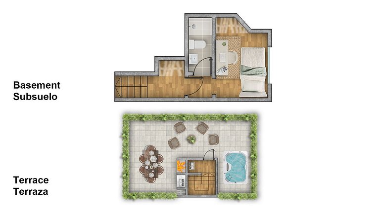 Ideal Familias con Terraza Privada, BBQ y Jacuzzi!