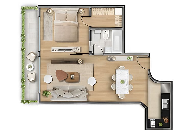 Suite King en Recoleta con Piscina y Gimnasio