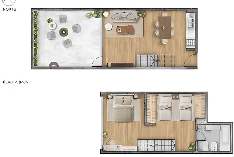 Cool Duplex en Palermo Chico con Patio Privado!