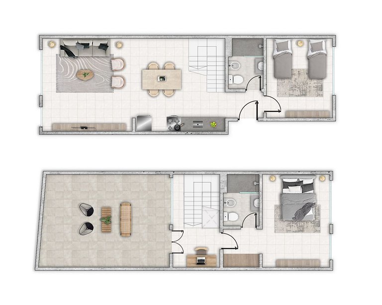 Perfecto 2 dorm c/ terraza privada